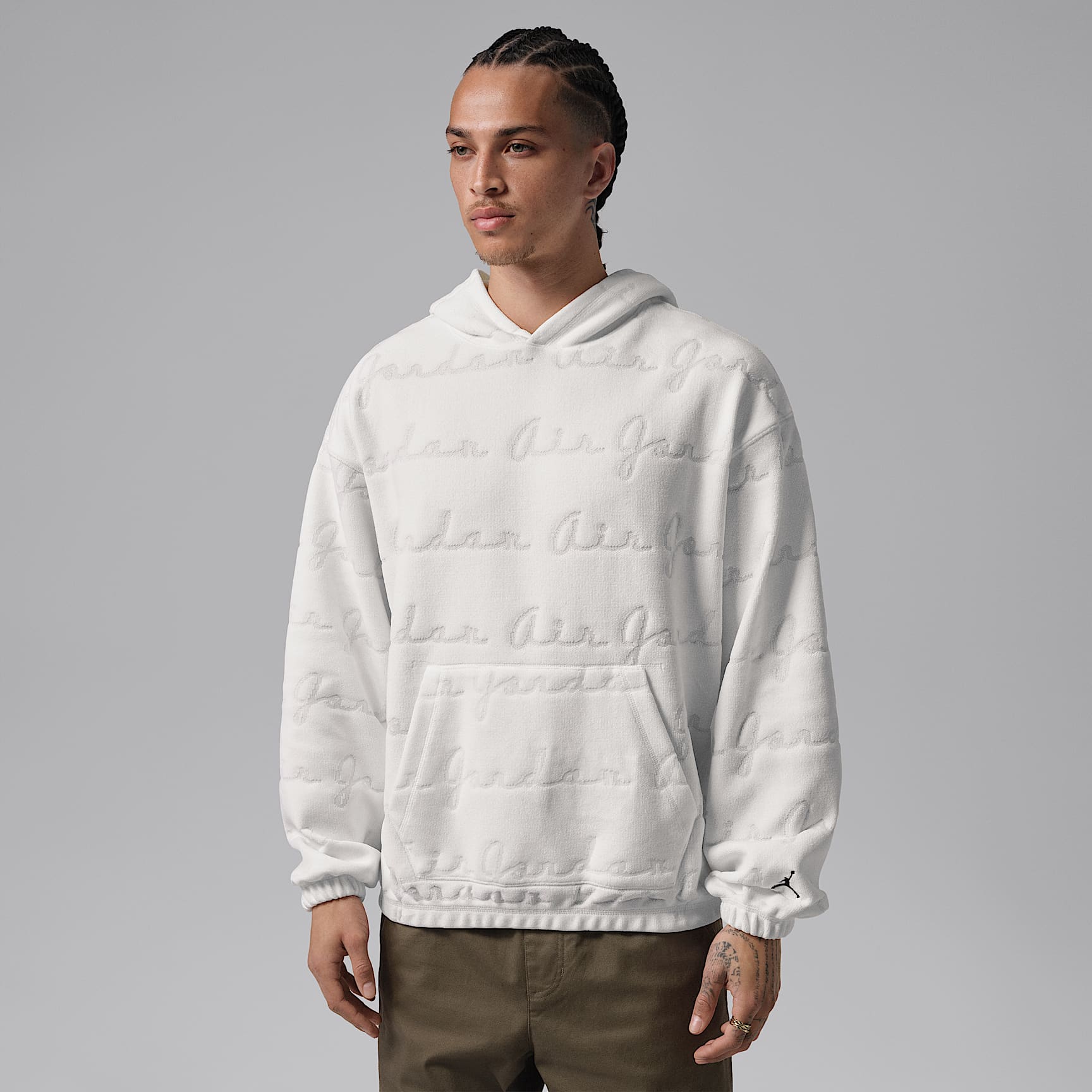 Jordan Flight Men's Jacquard Pullover Hoodie. Nike JP